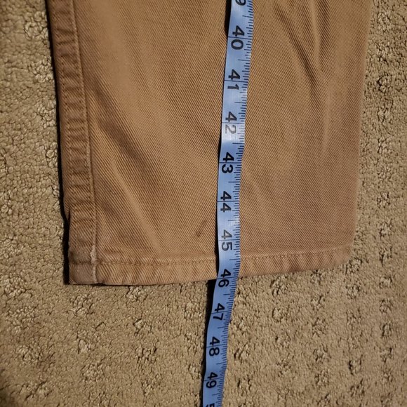 Vintage Calvin Klein Jeans Men's 38 Tan Made in USA Easy Fit Stonewash Denim 90s - Picture 11 of 14